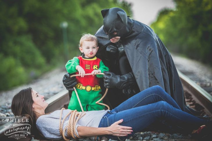 Disfraz padre-hijo batman y robin