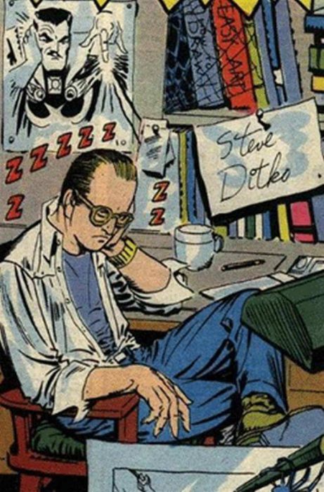 Steve Ditko caricatura