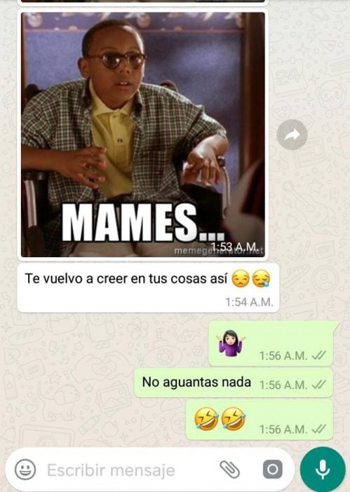 Broma en WhatsApp