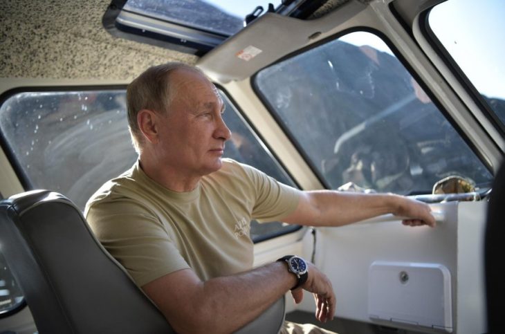 Vladimir putin de vacaciones