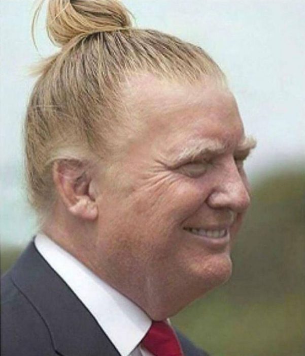 Trump con Man Bun