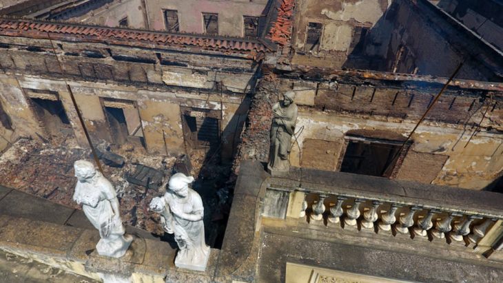 Museo Nacional de Brasil destruido