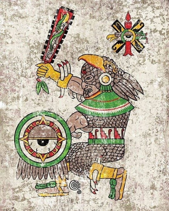 Personajes como deidades aztecas