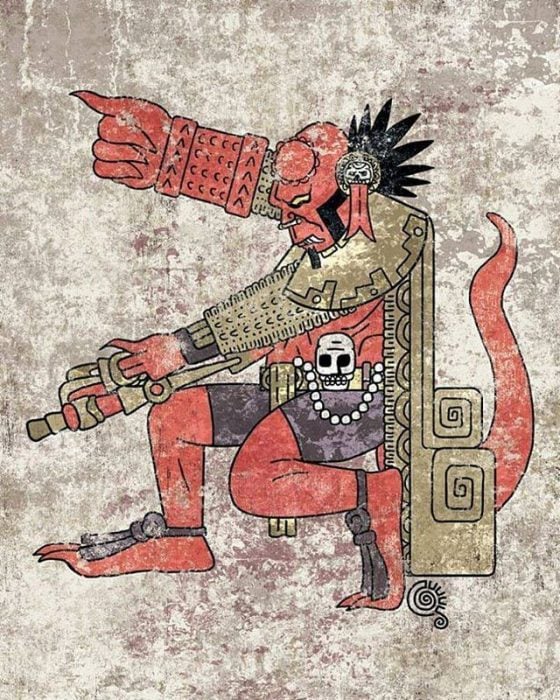 Personajes como deidades aztecas