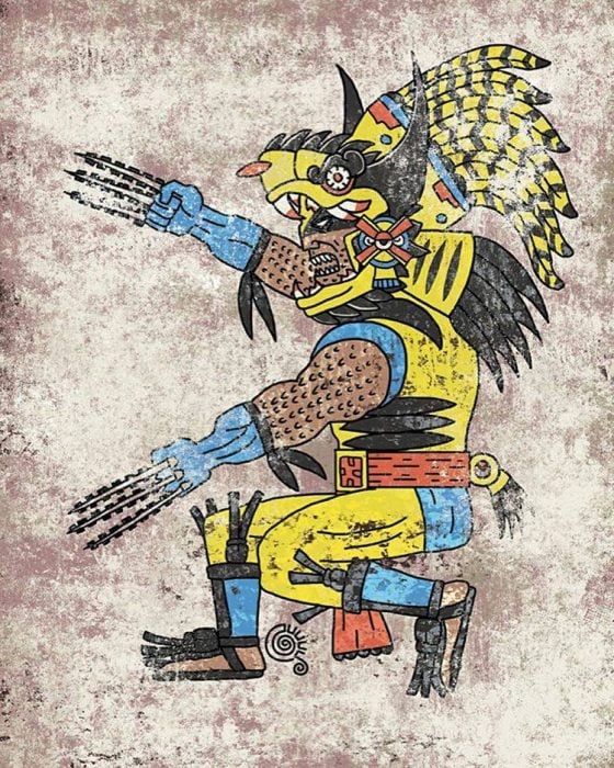 Personajes como deidades aztecas