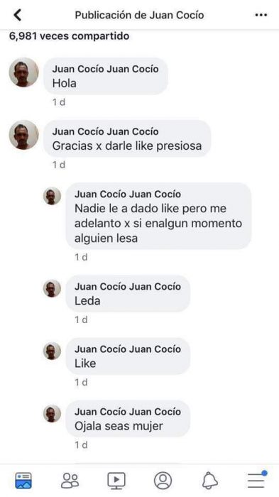 juan cocio me estremeci