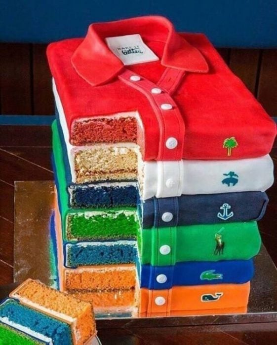 Pasteles impresionantes camisas