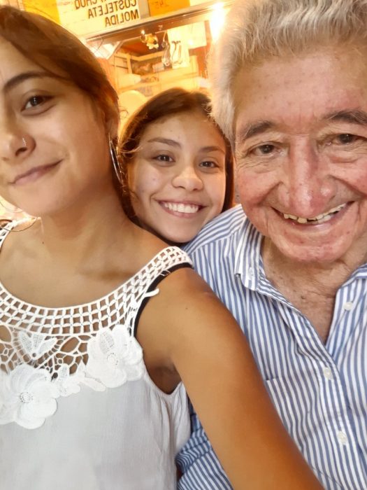 Aldana y su abuelo