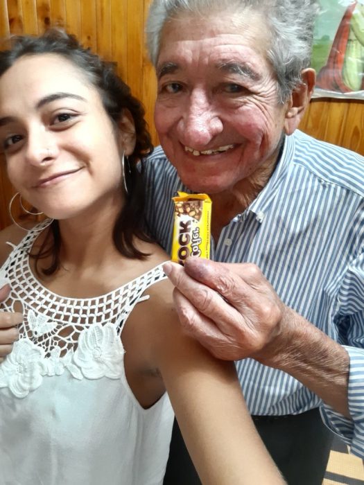 Aldana y su abuelo