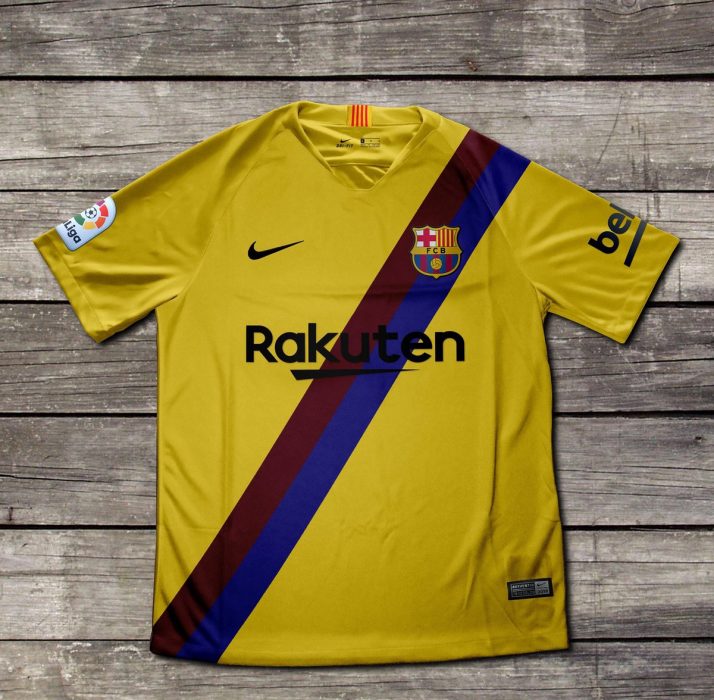 Barcelona jersey visitante