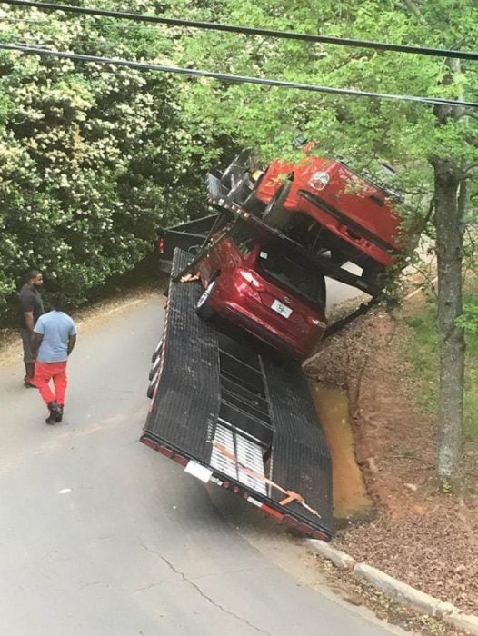accidentes graciosos camion de camiones