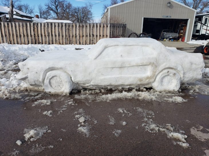 mustang de nieve