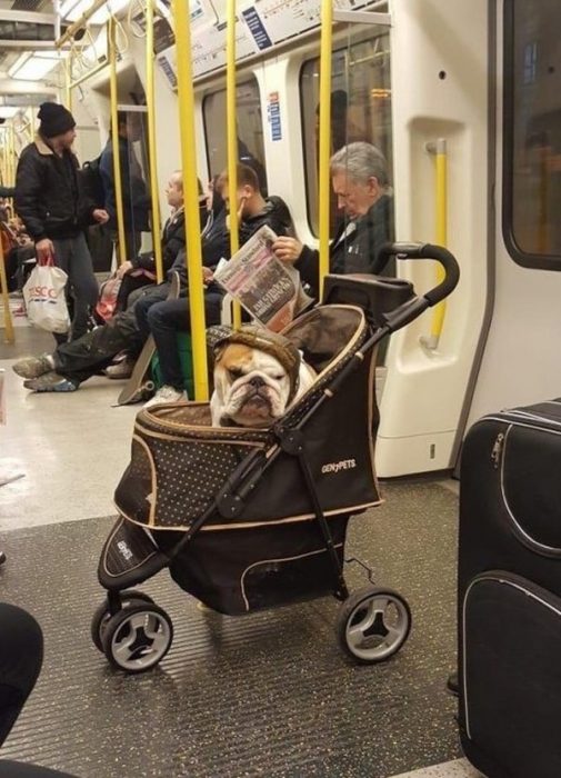 personas extrañas metro