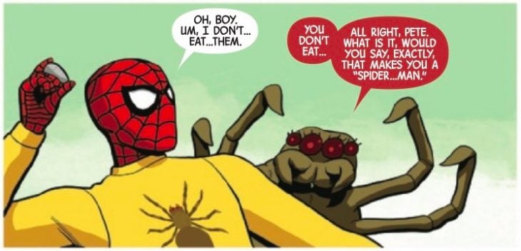 spiderman habla araña