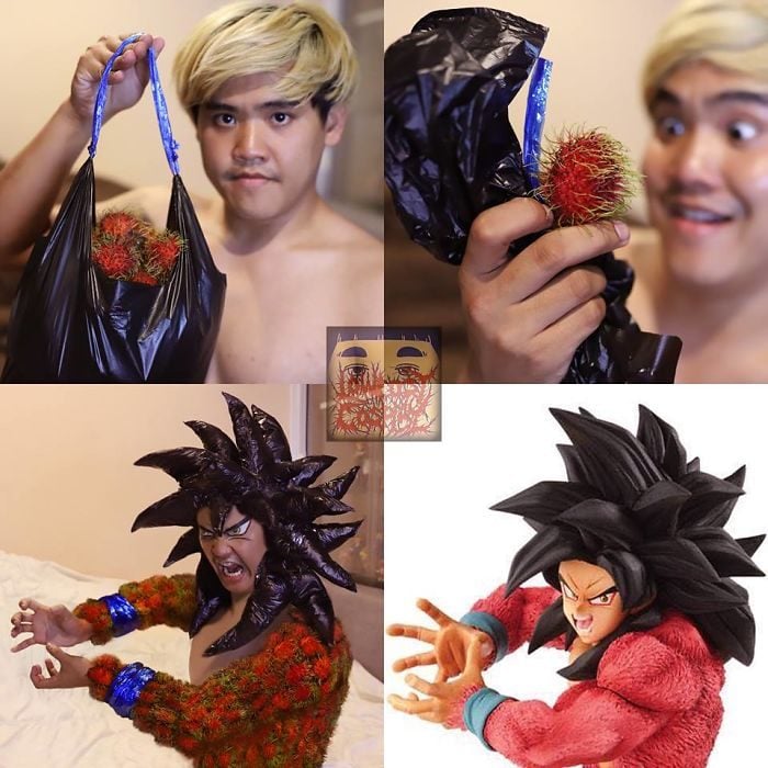 cosplay de bajo costo gokú