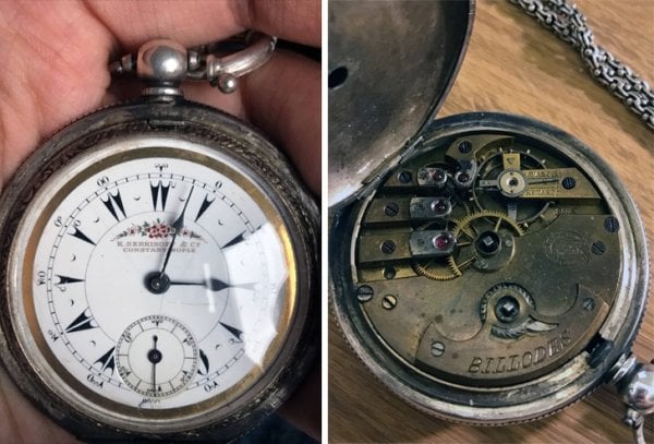 Objetos antiguos que aún sirven reloj de bolsillo