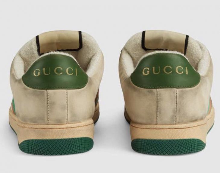 tenis gucci sucios y viejos