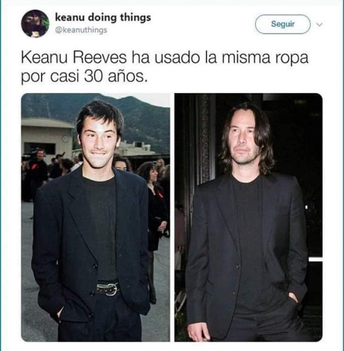 Keanu Reeves haciendo cosas