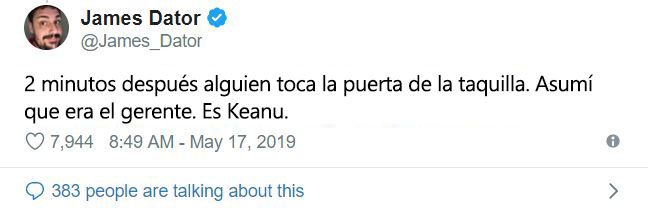 Keanu Reeves Twitter