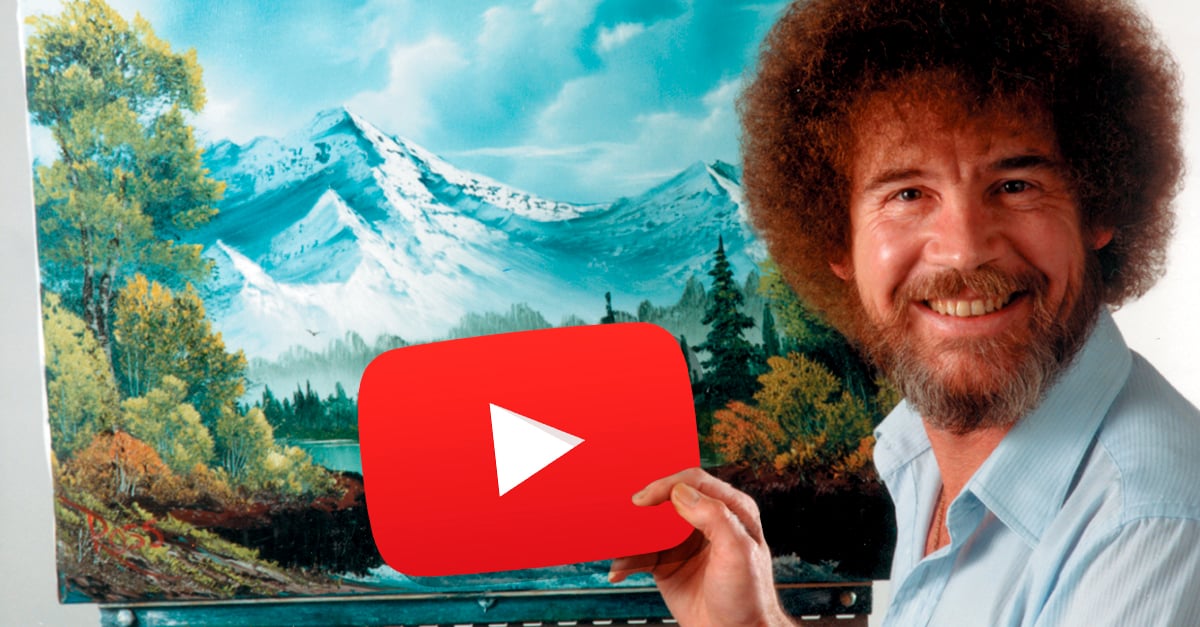 Ya puedes ver todos los videos de Bob Ross en YouTube