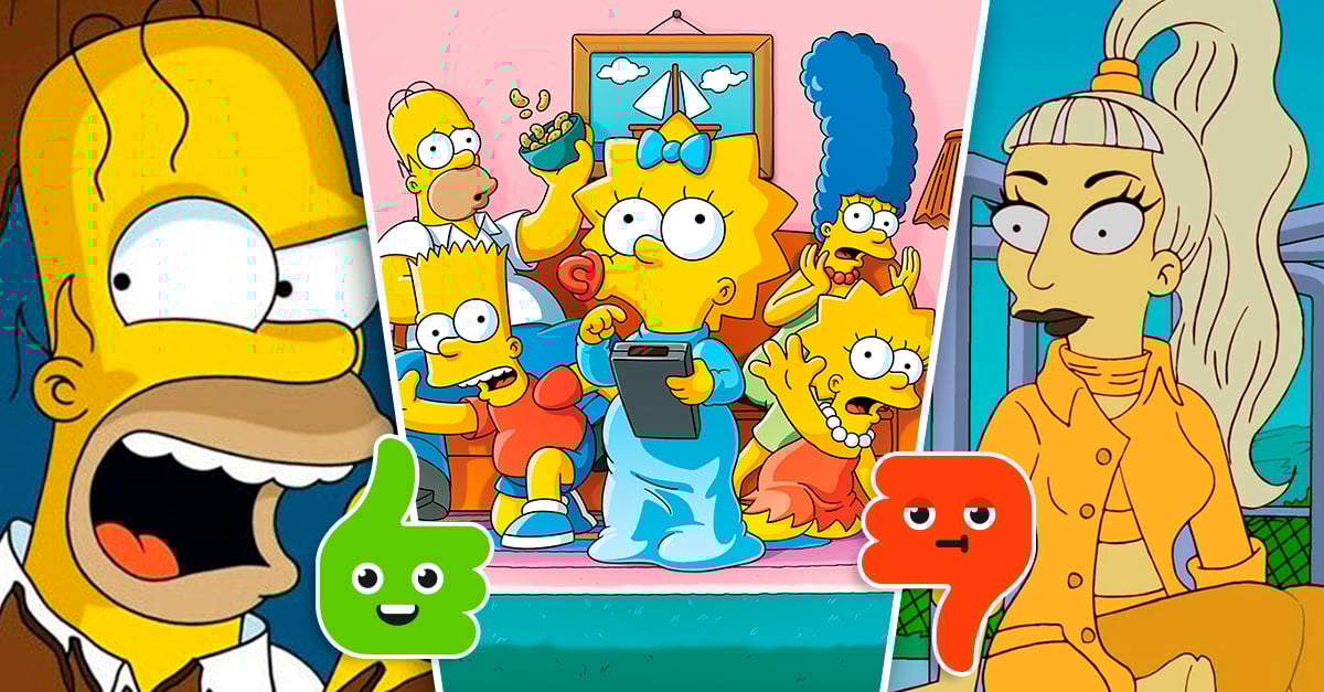 Esta tabla califica todos los episodios de Los Simpson