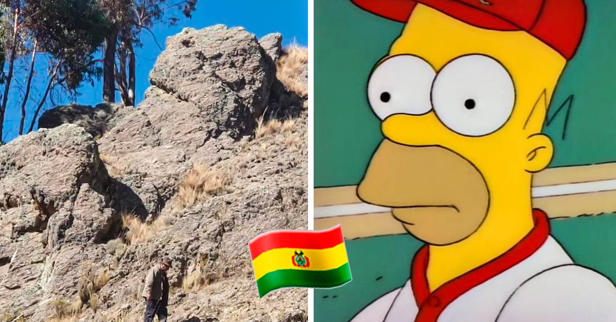 En Bolivia promocionan roca parecida a Homero Simpson En Bolivia promocionan roca parecida a Homero Simpson