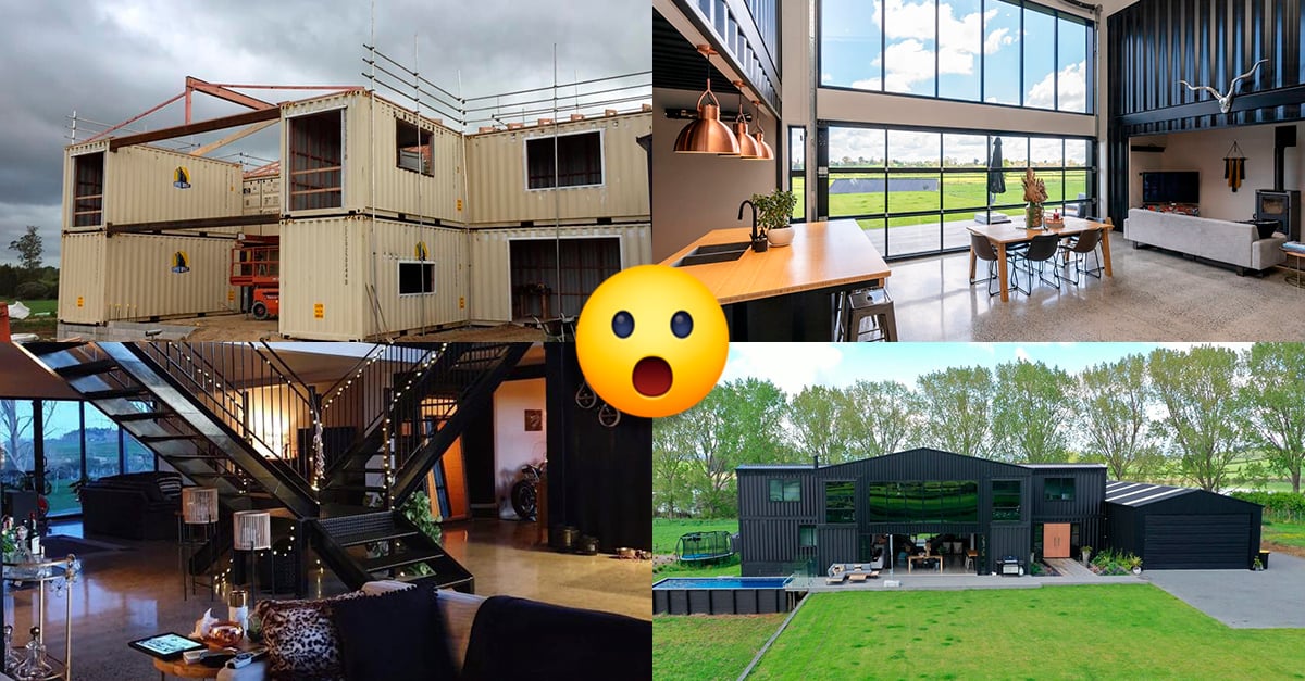 Así luce esta increíble casa hecha con contenedores