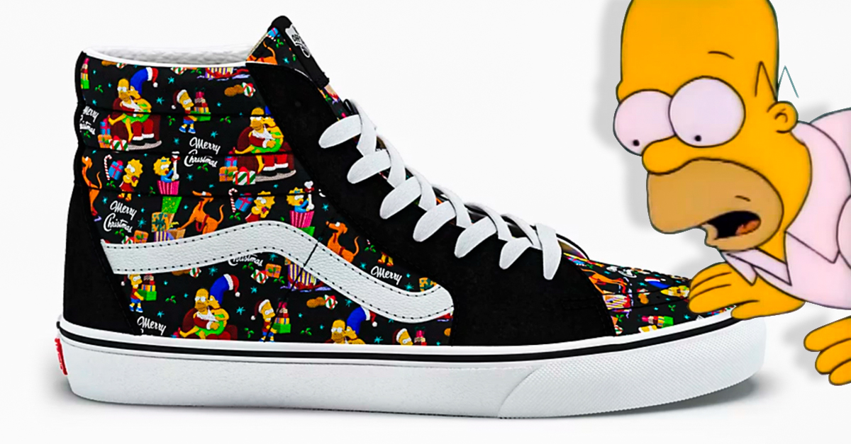 Vans lanza unos tenis especiales de Navidad Simpson Vans lanza unos tenis especiales de Navidad Simpson