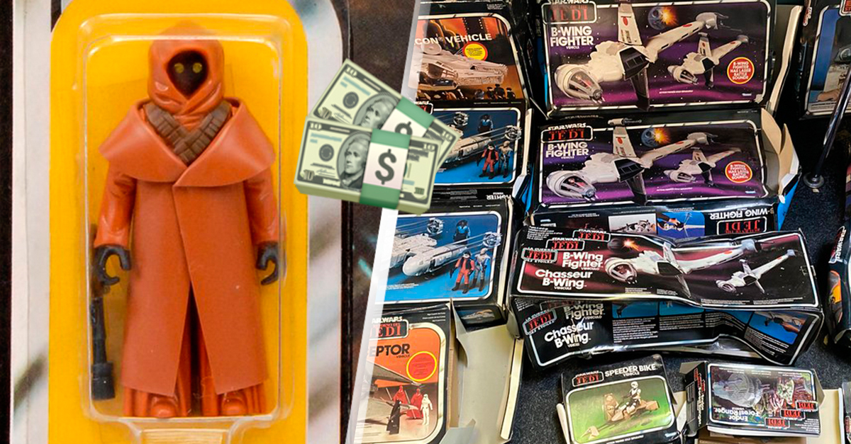 Pareja heredó juguetes Star Wars que valían una fortuna