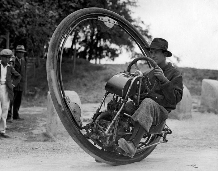 motocicleta de una rueda