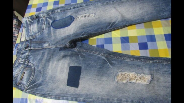 pantalones parchados