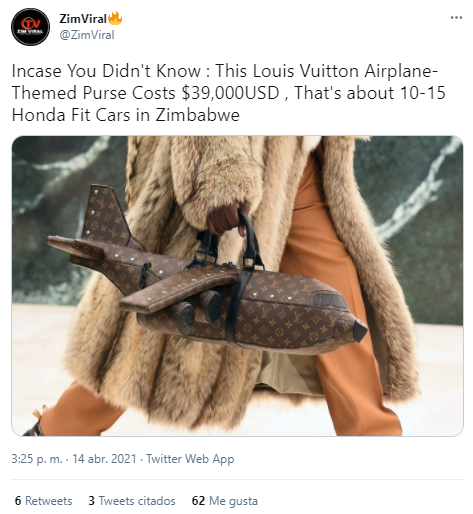 Nuevo bolso Louis Vuitton en forma de avión es carísimo