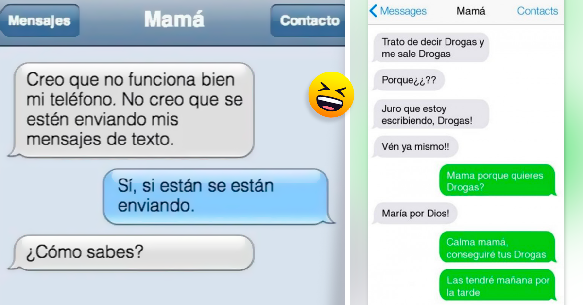 30 Conversaciones graciosas de texto que hacen mamás