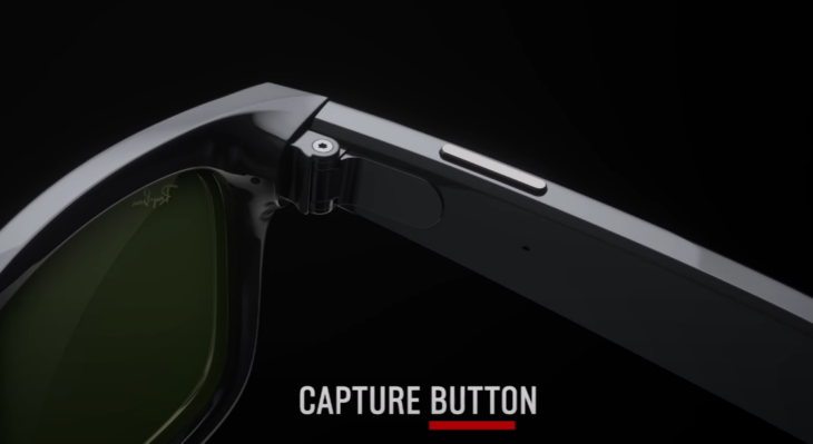 boton de captura 730x399 Ray Ban Stories, los primeros lentes inteligentes de Facebook con los que podrás tomar fotos y grabar videos