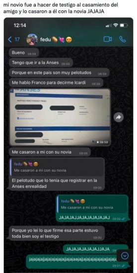 Captura de pantalla entre una pareja 