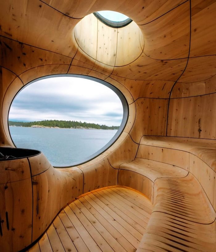 Un sauna en Finlandia