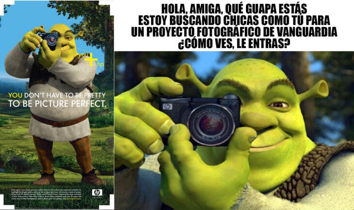 Sherk con cámara