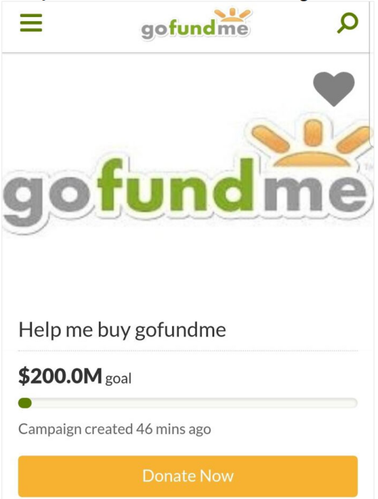 go buy gofundme campaña para comprar gofund me creada en gofundme