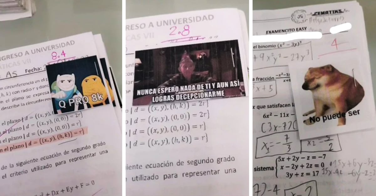 Profesor Alfa califica los exámenes de sus alumnos con MEMES y se hace viral por su agradable método