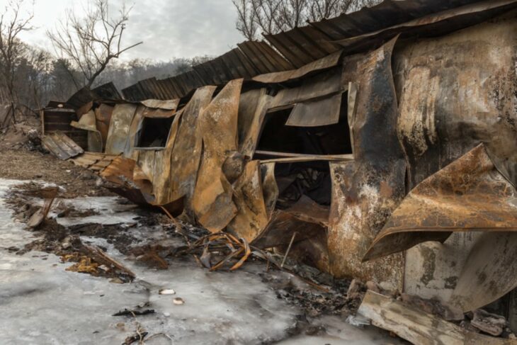 Casa incendiada Guryong