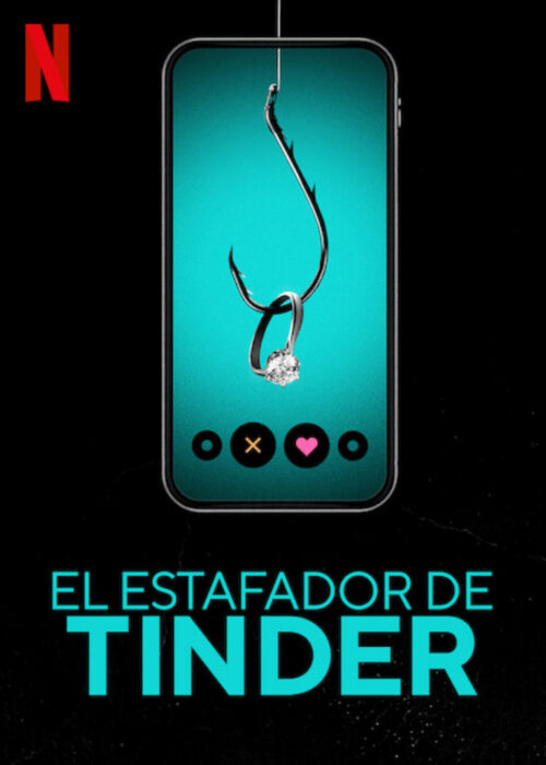 póster publicitario del documental del estafador de Tinder