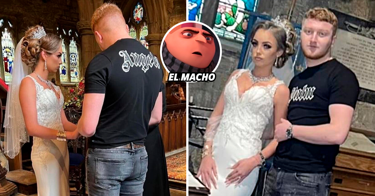 Llegó a su boda en jeans y camiseta y se hace viral Llegó a su boda en jeans y camiseta y se hace viral