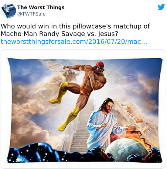 Macho Man y Jesús comparten funda de almohada para placer de sus fanáticos