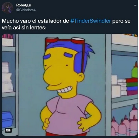 Milhouse galanazo sonriente sin lentes