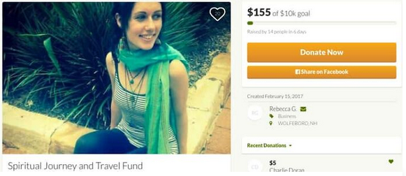 Rebecca G se lanza a sanar espiritualmente gofundme