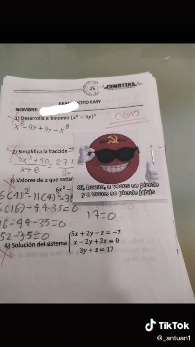 meme a veces se pierde a veces se pierde examen con 0 de calificación profe antuan