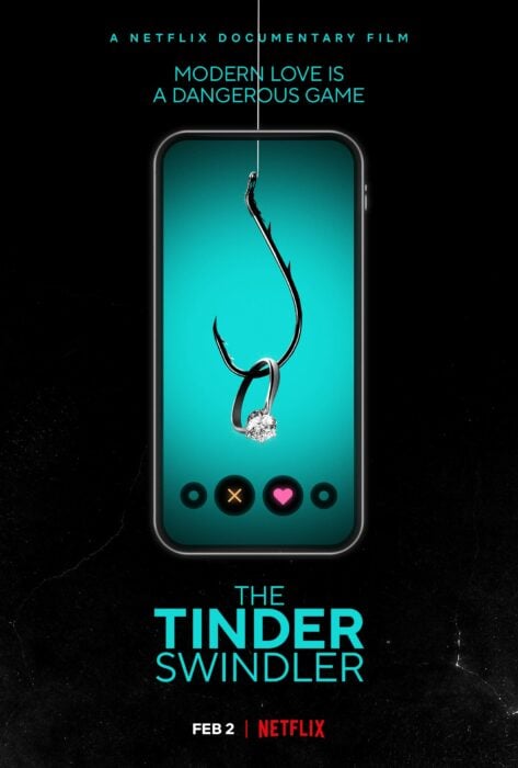 El estafador de Tinder, póster Netflix