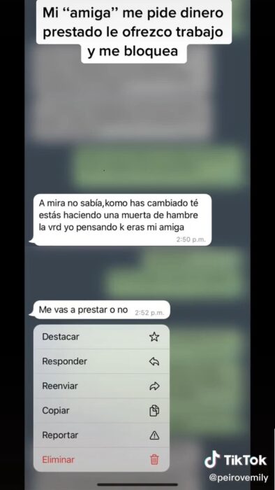 Kassandra llama muerta de hambre a emily e insiste con el préstamo