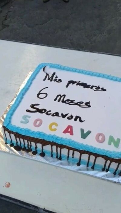 Pastel para el socavón