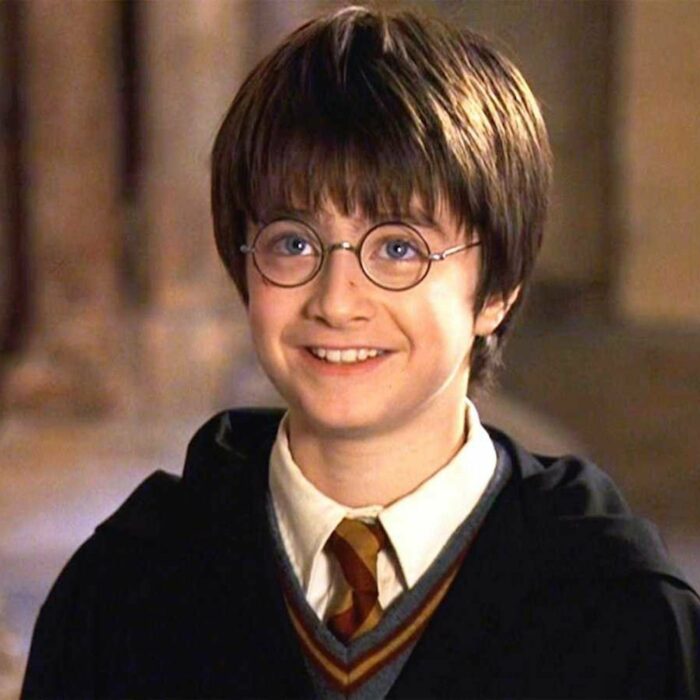 Daniel Radcliffe como harry de 10 años